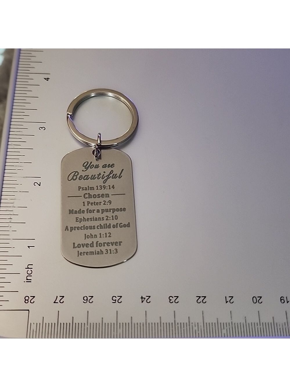 YOU ARE BEAUTIFUL Key Chain - Picture 2 of 3
